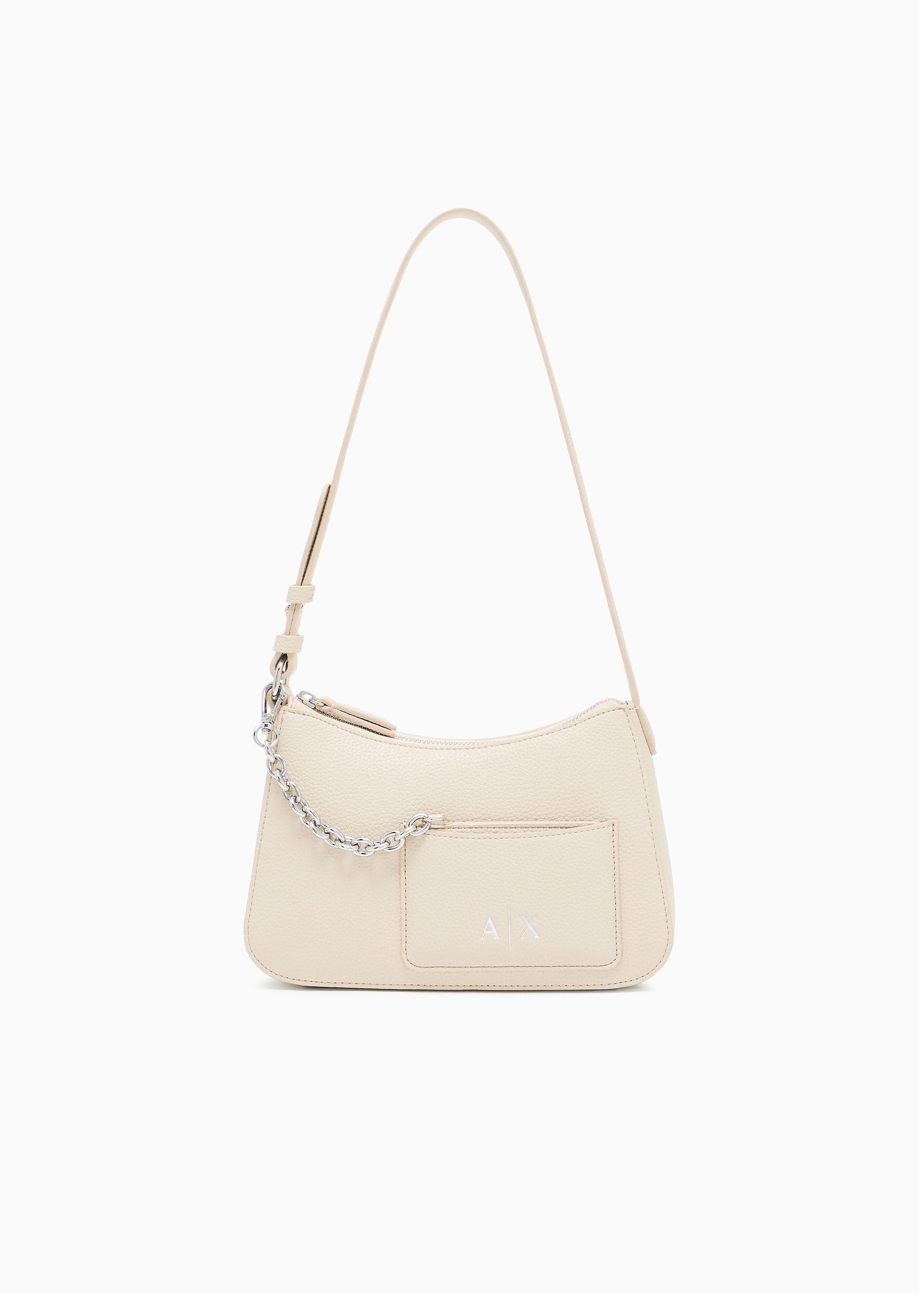 ARMANI EXCHANGE 女士拉链轻便通勤Hobo时尚单肩包
