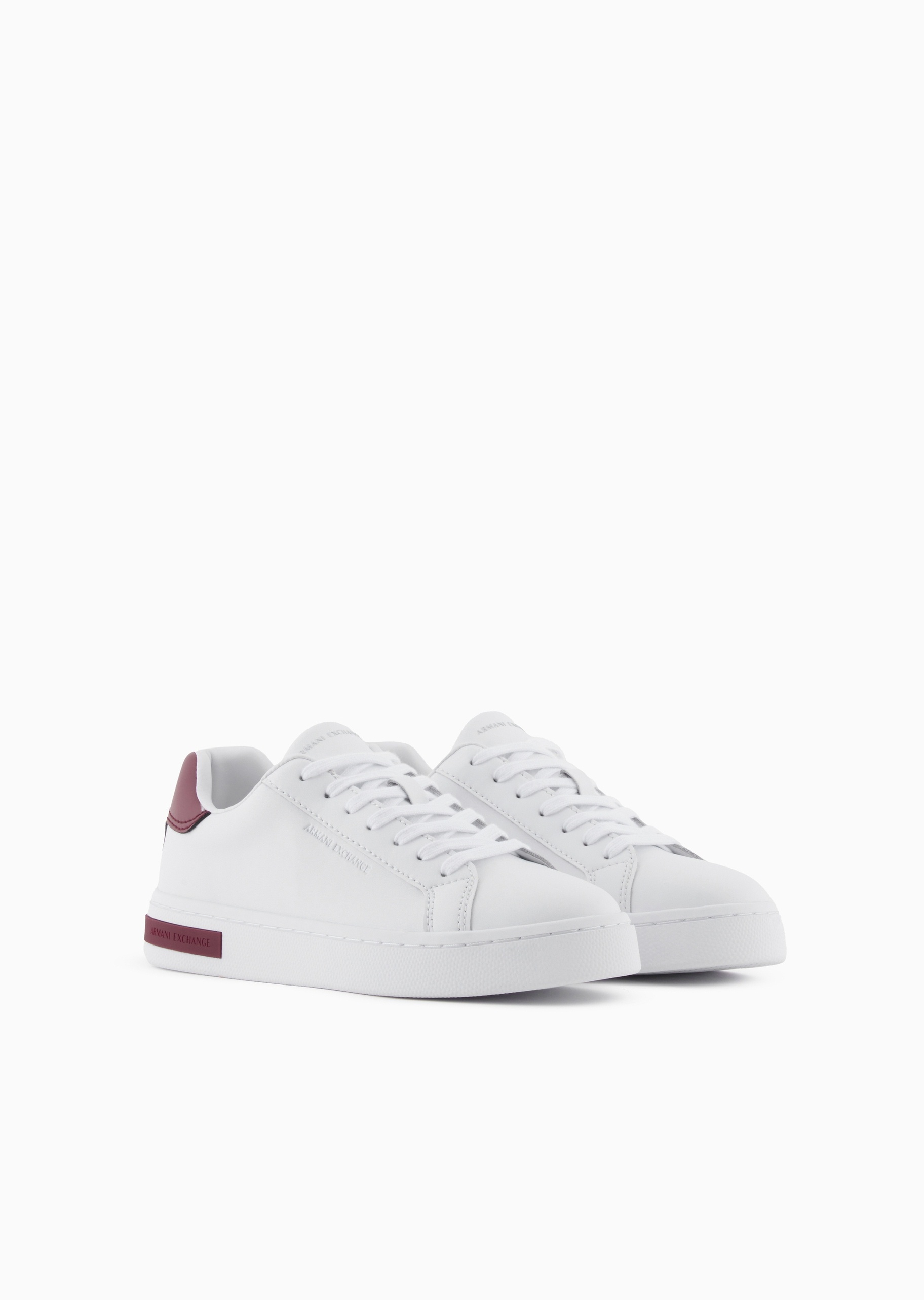 ARMANI EXCHANGE 女士系带低帮圆头平底板鞋休闲鞋