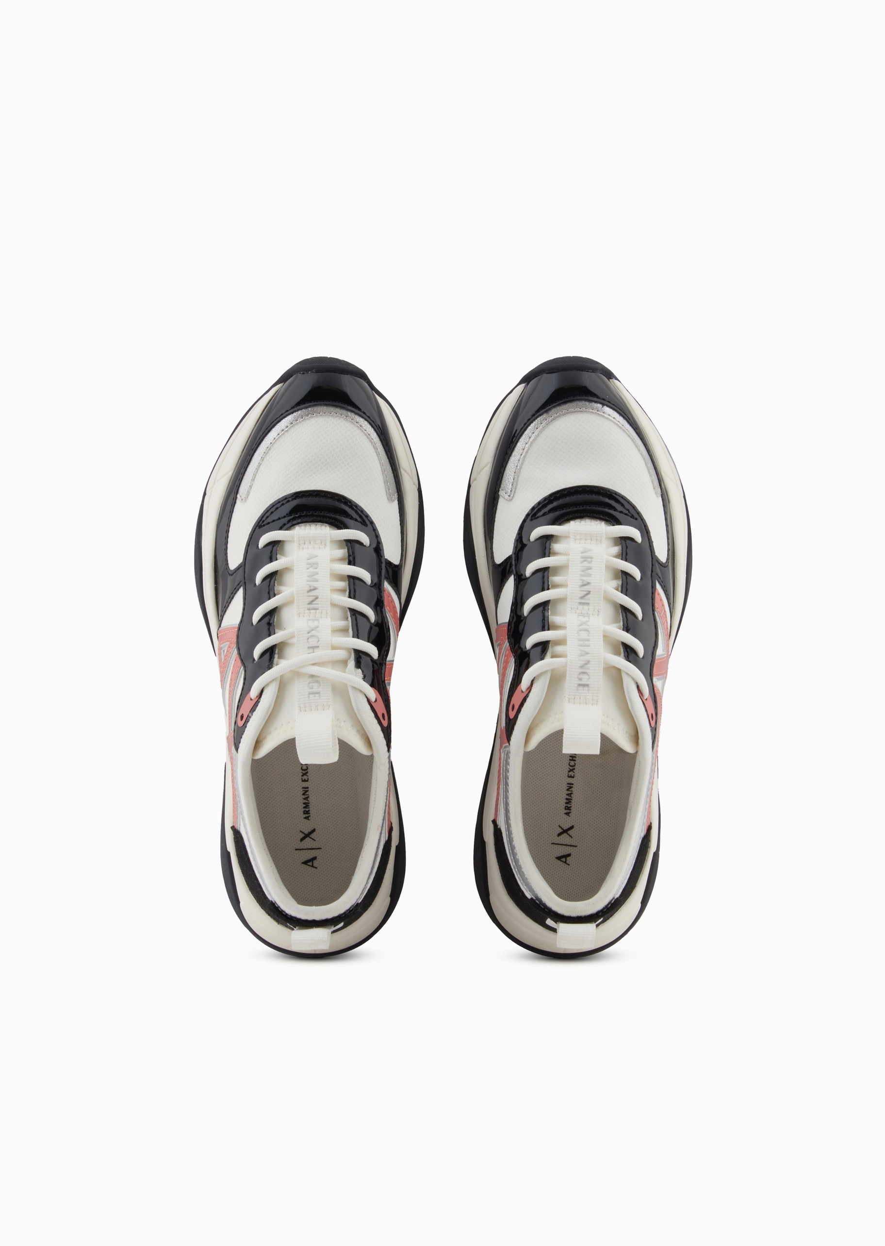 ARMANI EXCHANGE 女士系带低帮厚底老爹运动休闲鞋
