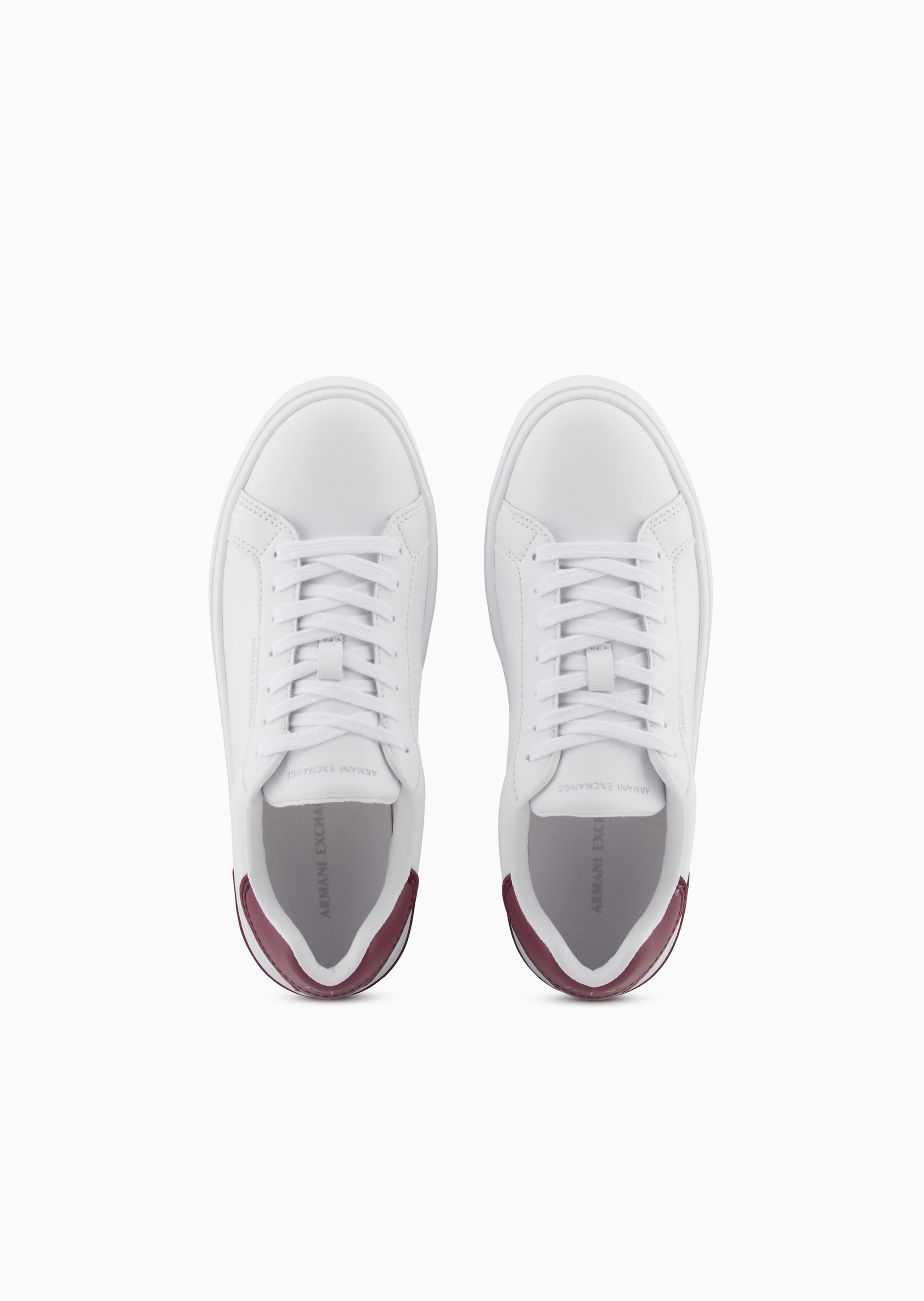 ARMANI EXCHANGE 女士系带低帮圆头平底板鞋休闲鞋