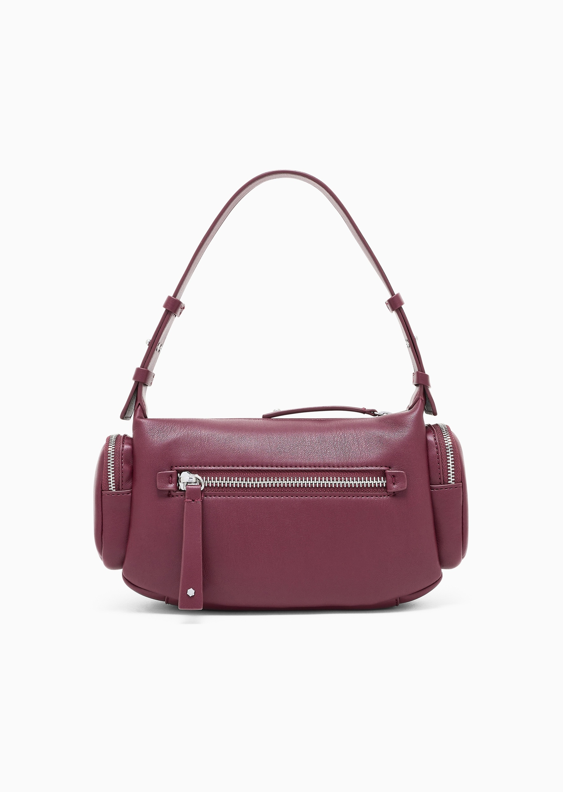 ARMANI EXCHANGE 女士拉链Hobo可调节手提单肩包