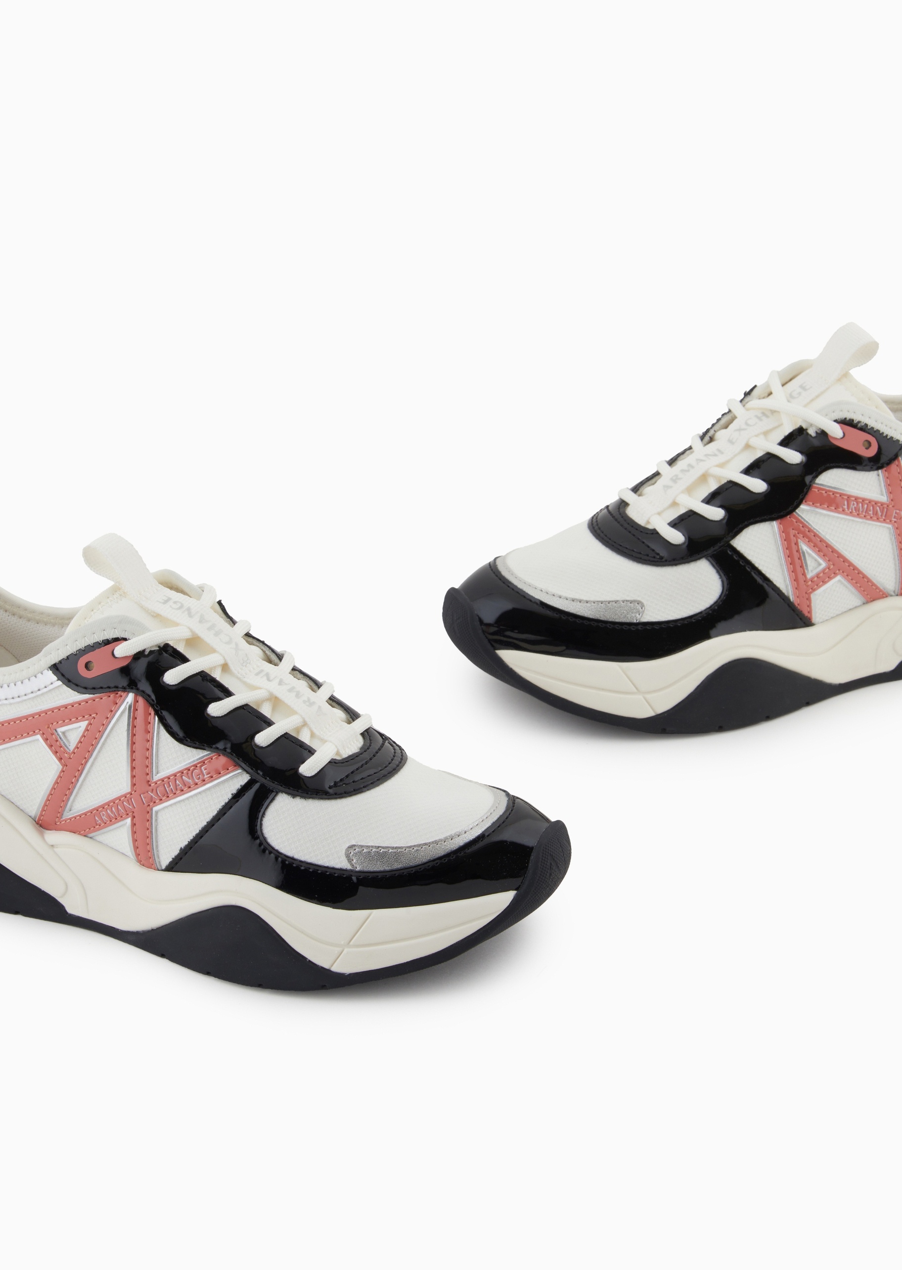 ARMANI EXCHANGE 女士系带低帮厚底老爹运动休闲鞋