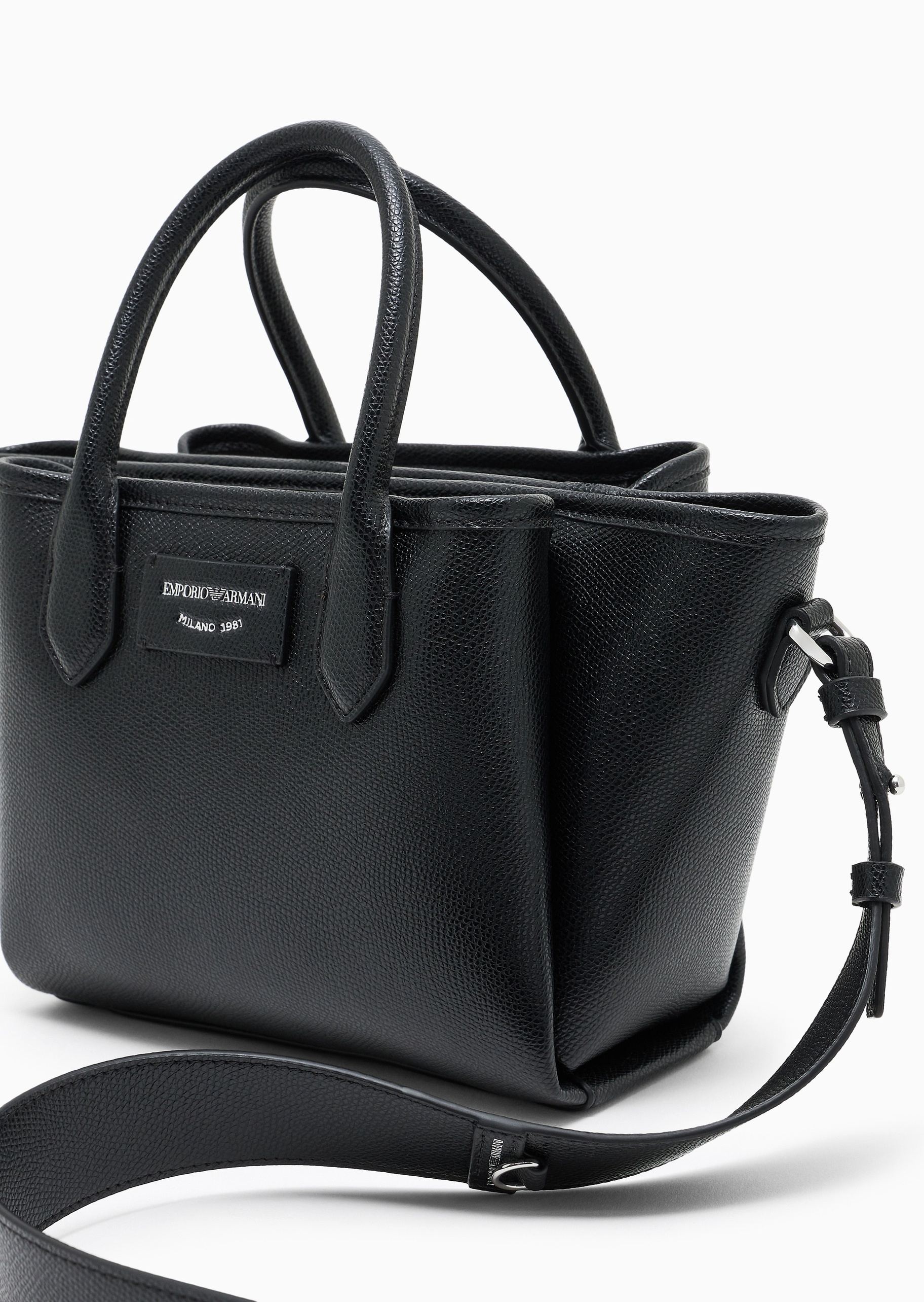 Emporio Armani 女士小号磁扣可拆肩带手提斜挎单肩托特包
