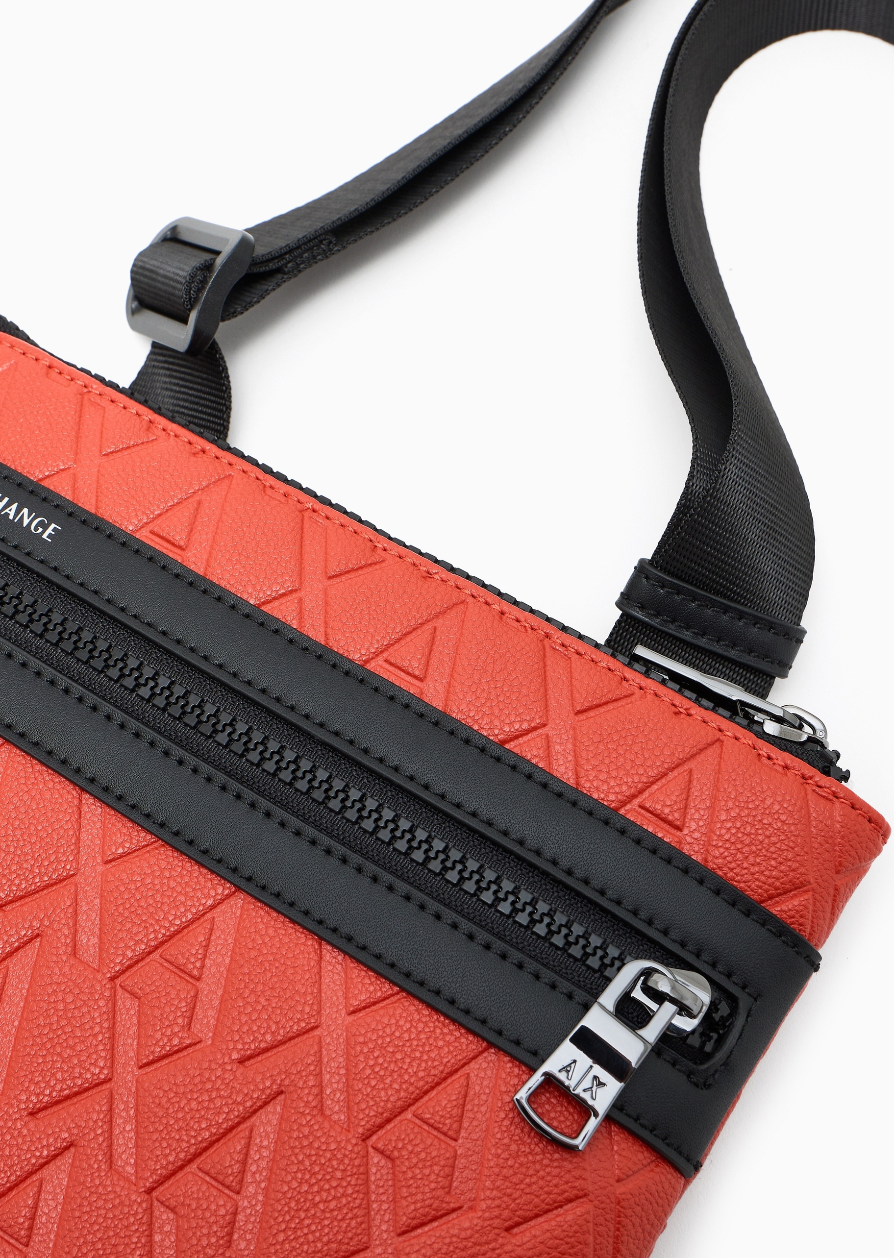 ARMANI EXCHANGE 男士老花商务通勤单肩斜挎邮差包