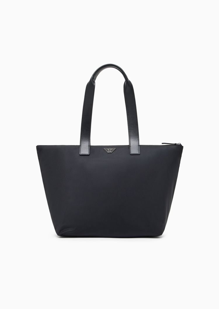 Emporio Armani 男士拉链子母包通勤手提单肩托特包