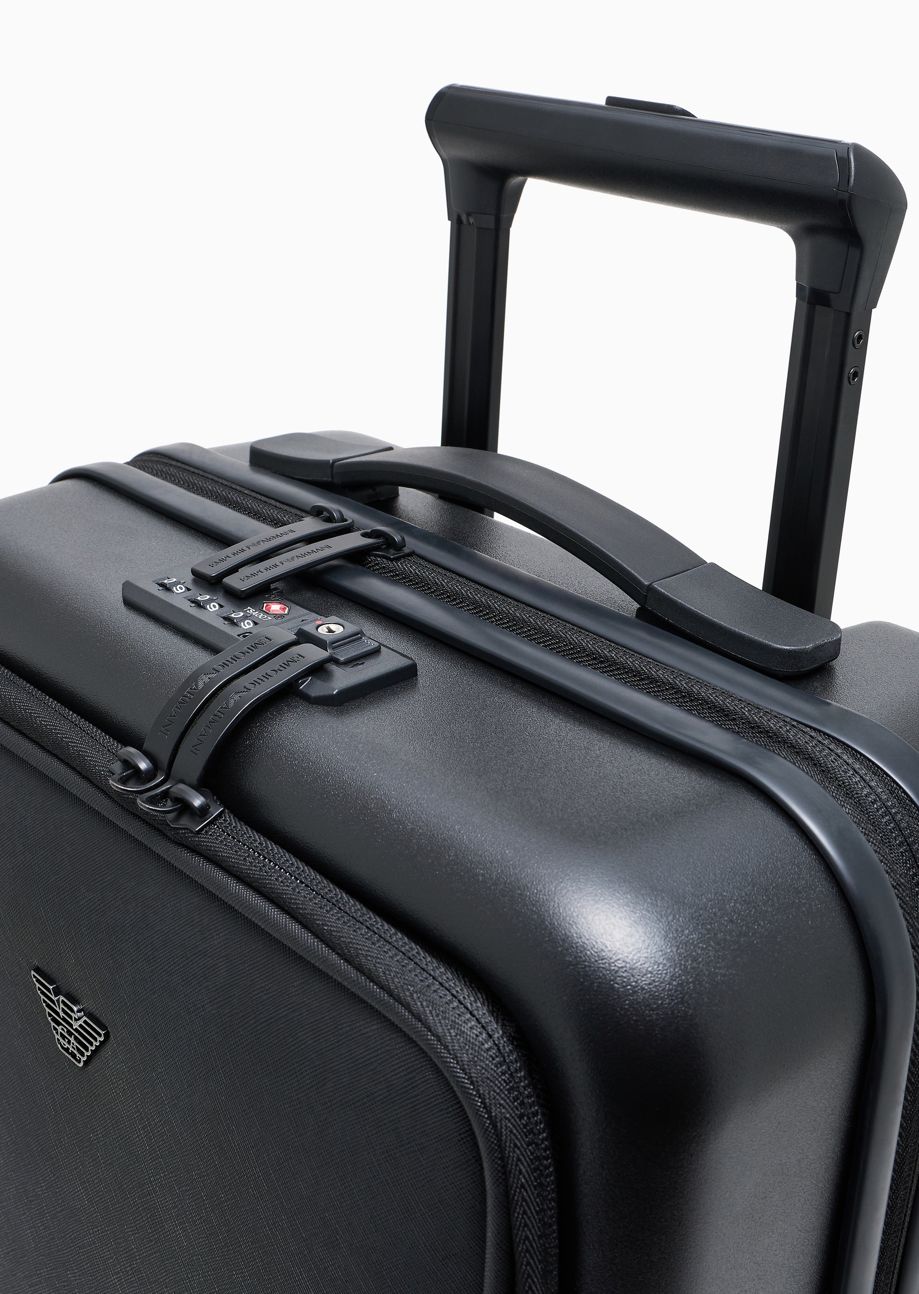 Emporio Armani 男士方形四滚轮TSA密码锁手提拉杆旅行箱