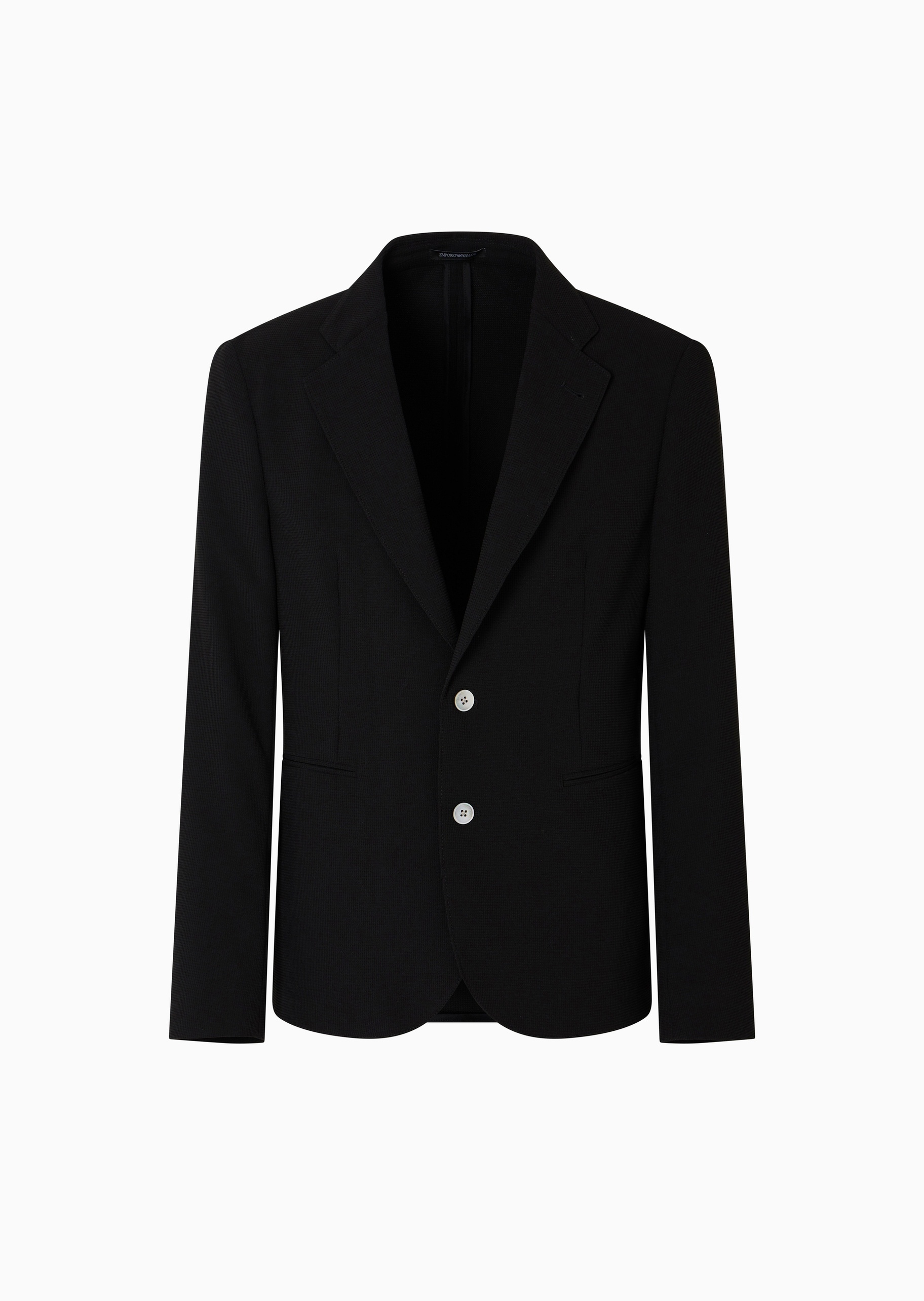 Emporio Armani 男士长袖平驳领单排扣休闲西装外套