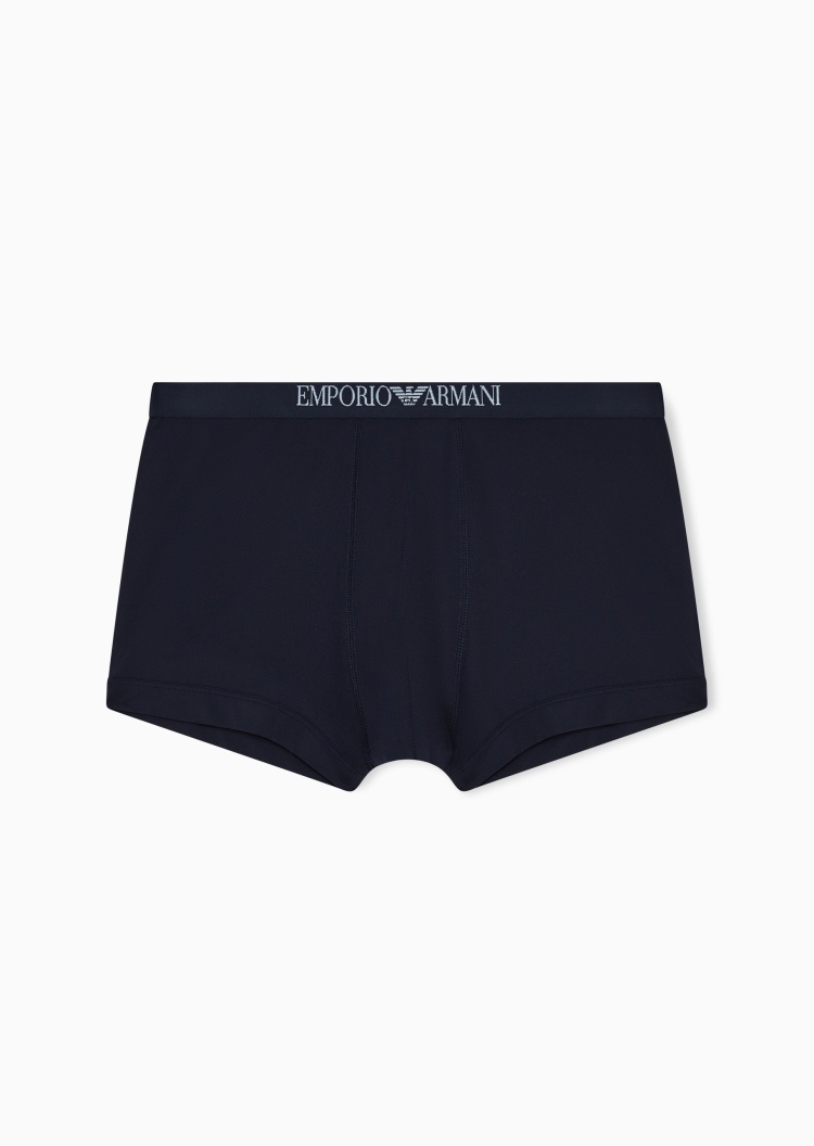 Emporio Armani 男士弹力平角刺绣腰边时尚家居内裤