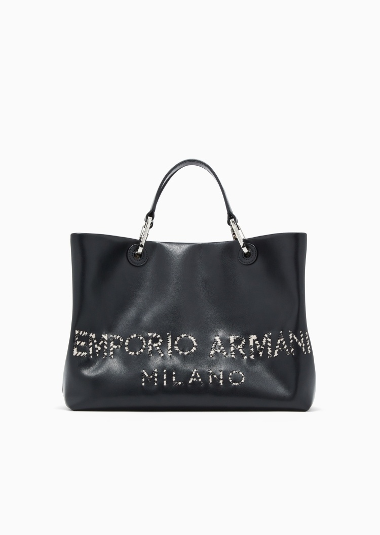 Emporio Armani 女士子母包可拆卸肩带手提单肩斜挎托特包