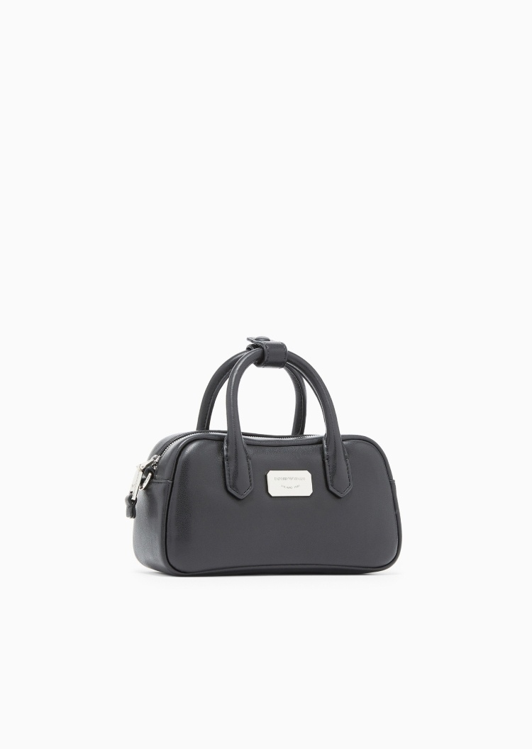 Emporio Armani 女士拉链长方形可拆肩带单肩斜挎手提包