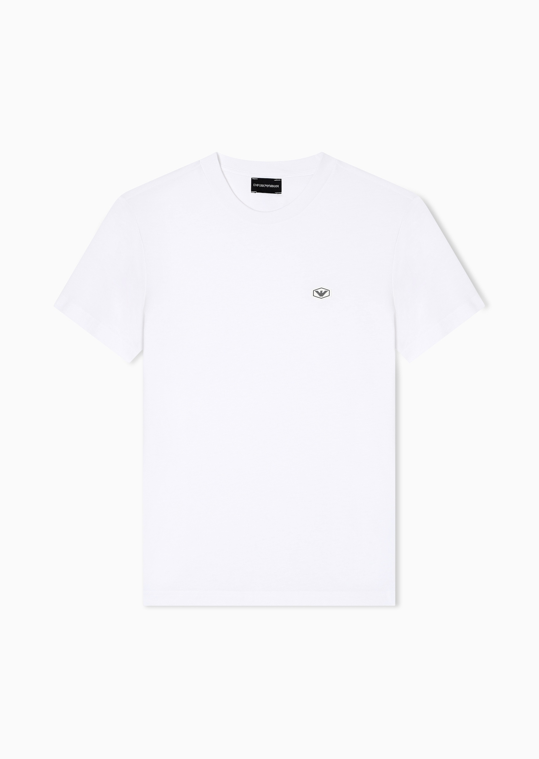 Emporio Armani 男士全棉修身短袖圆领正肩纯色T恤