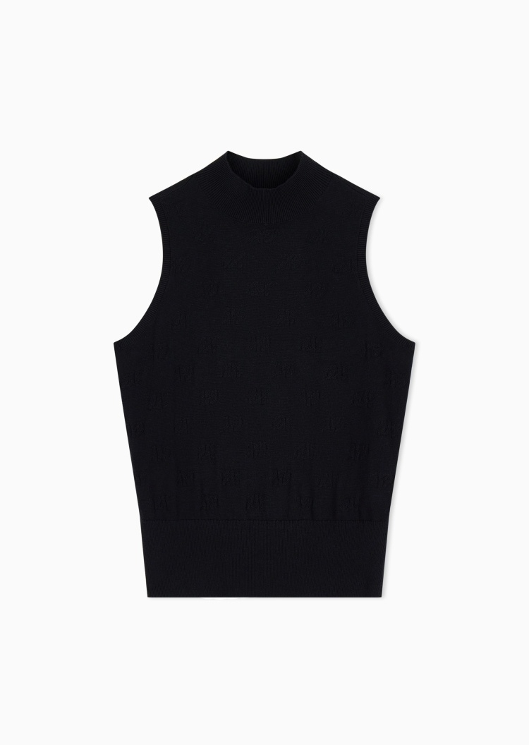ARMANI EXCHANGE 女士混纺半高领老钱风套头针织衫