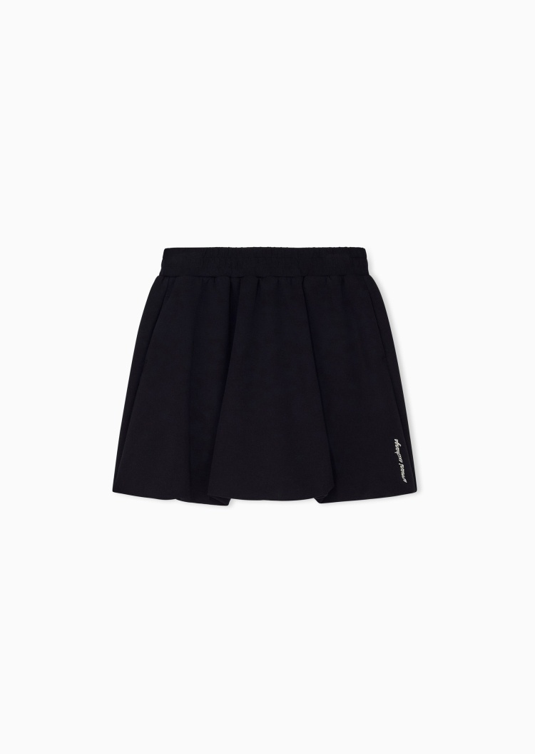 ARMANI EXCHANGE 女士弹力短款A字刺绣休闲半身裙