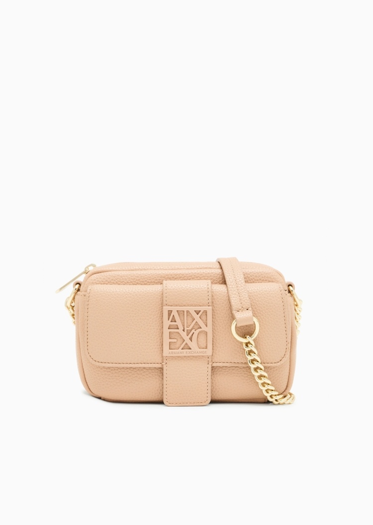 ARMANI EXCHANGE 女士拉链横款链条单肩商务斜挎包
