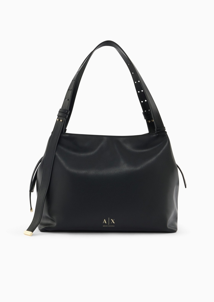 ARMANI EXCHANGE 女士拉链可调节手提单肩商务休闲托特包