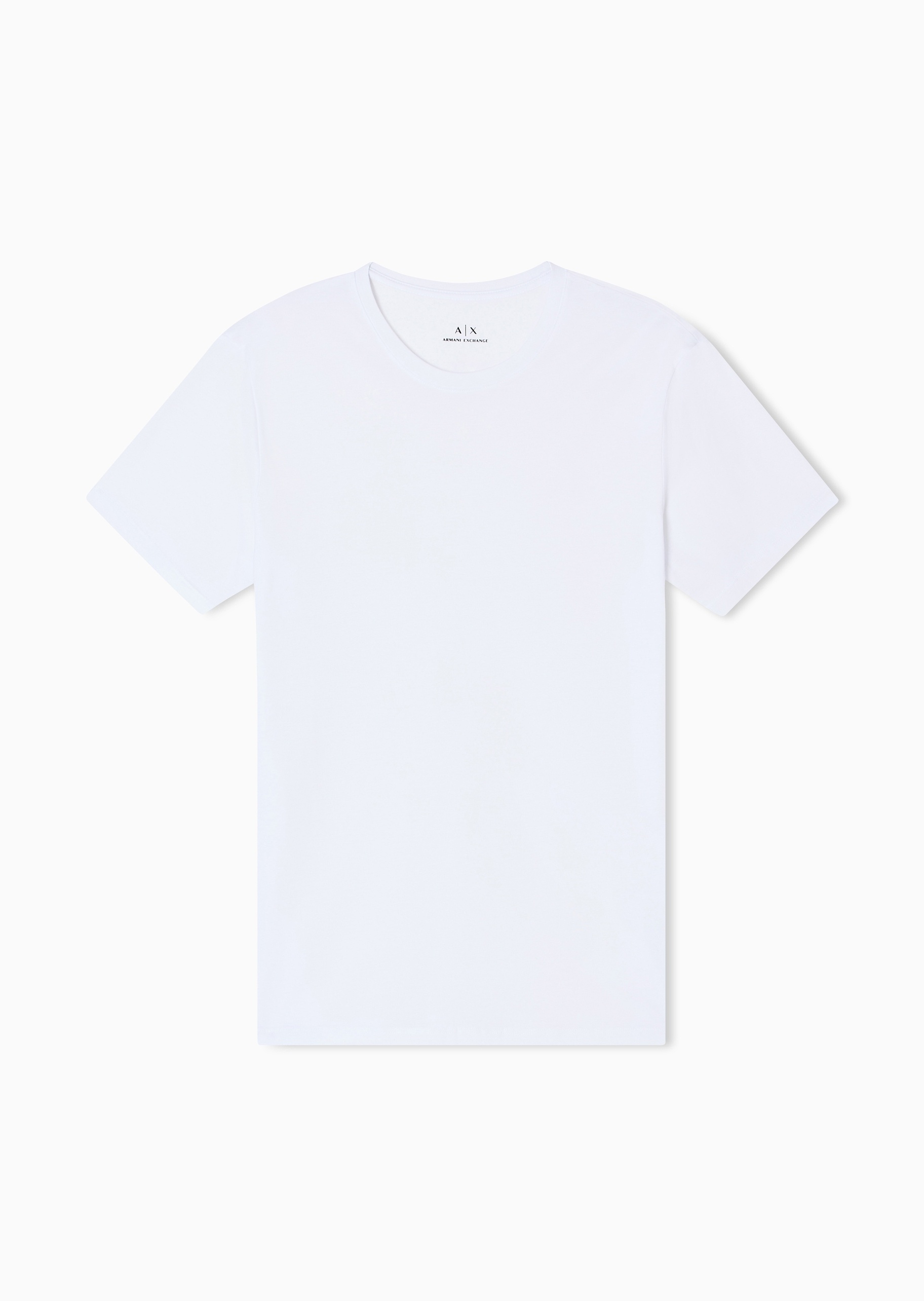 ARMANI EXCHANGE 男士全棉修身短袖圆领纯色简约T恤