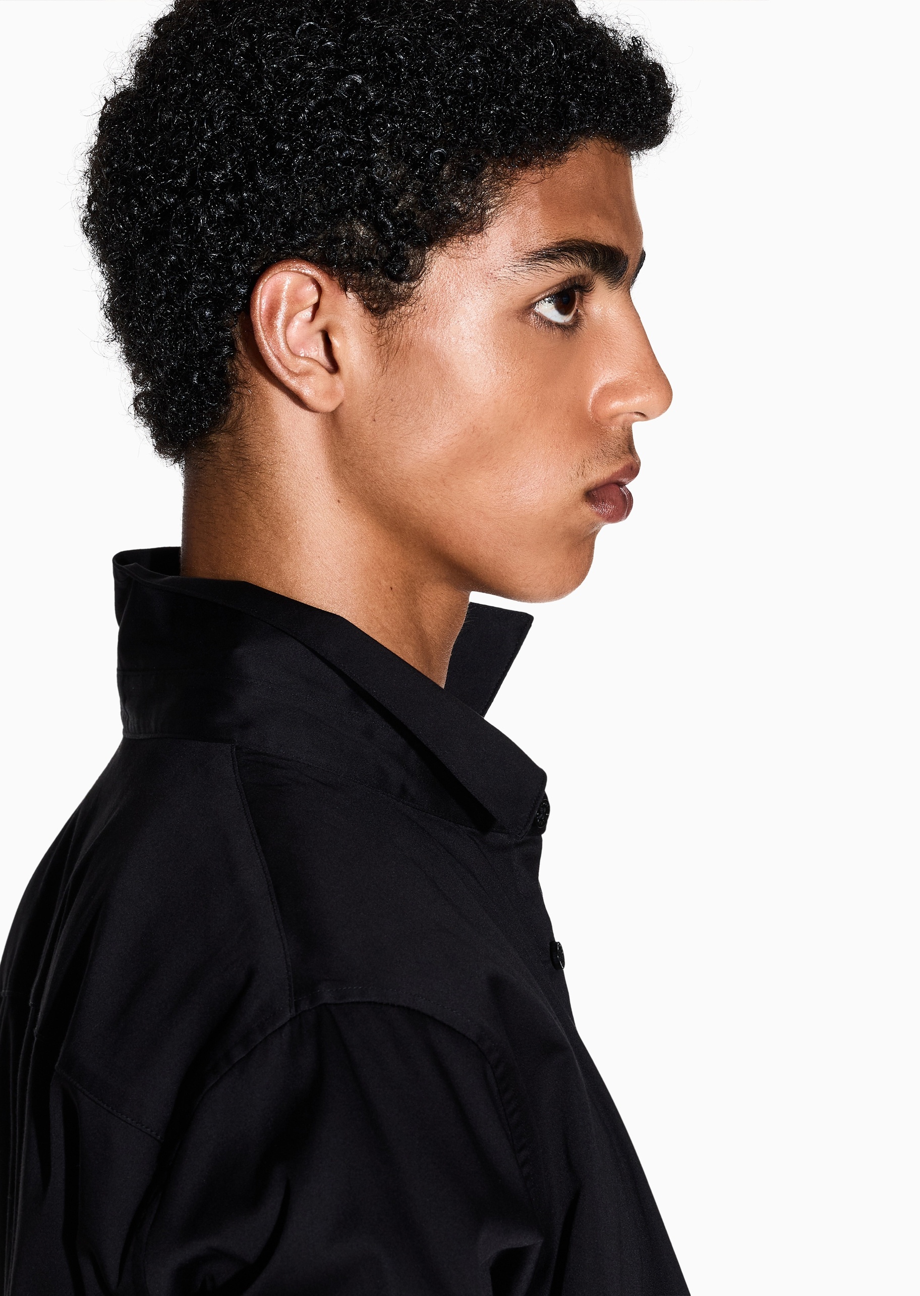 ARMANI EXCHANGE 男士纯棉长袖商务休闲人夫感西装衬衫上衣