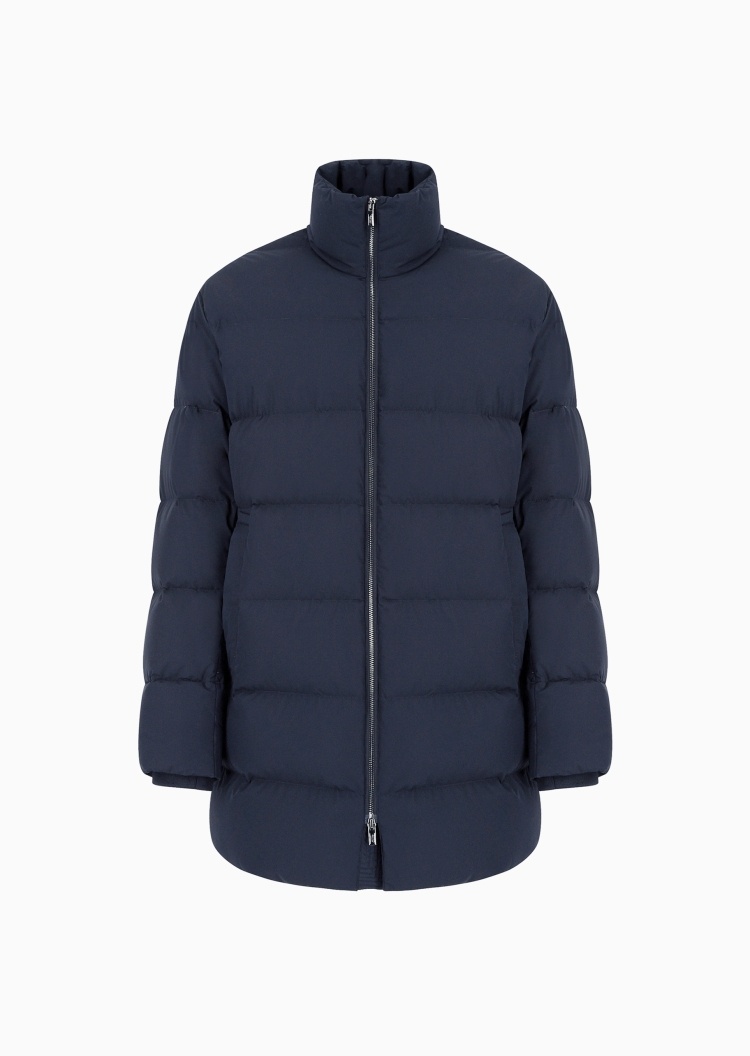 Emporio Armani 男士中长款加厚面包服防寒羽绒服