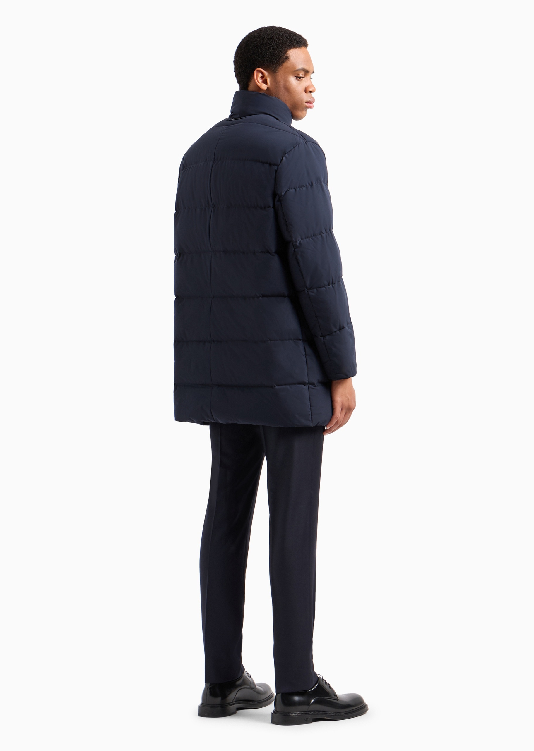 Emporio Armani 男士中长款加厚面包服防寒羽绒服