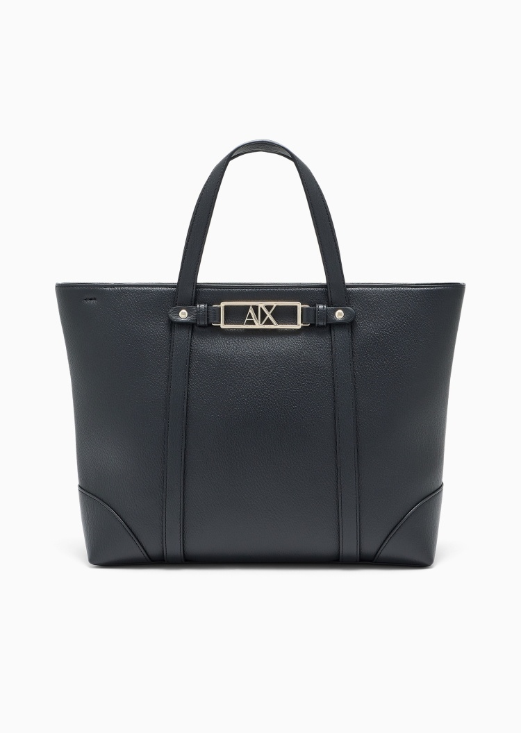 ARMANI EXCHANGE 女士拉链可拆肩带休闲通勤斜挎手提托特包
