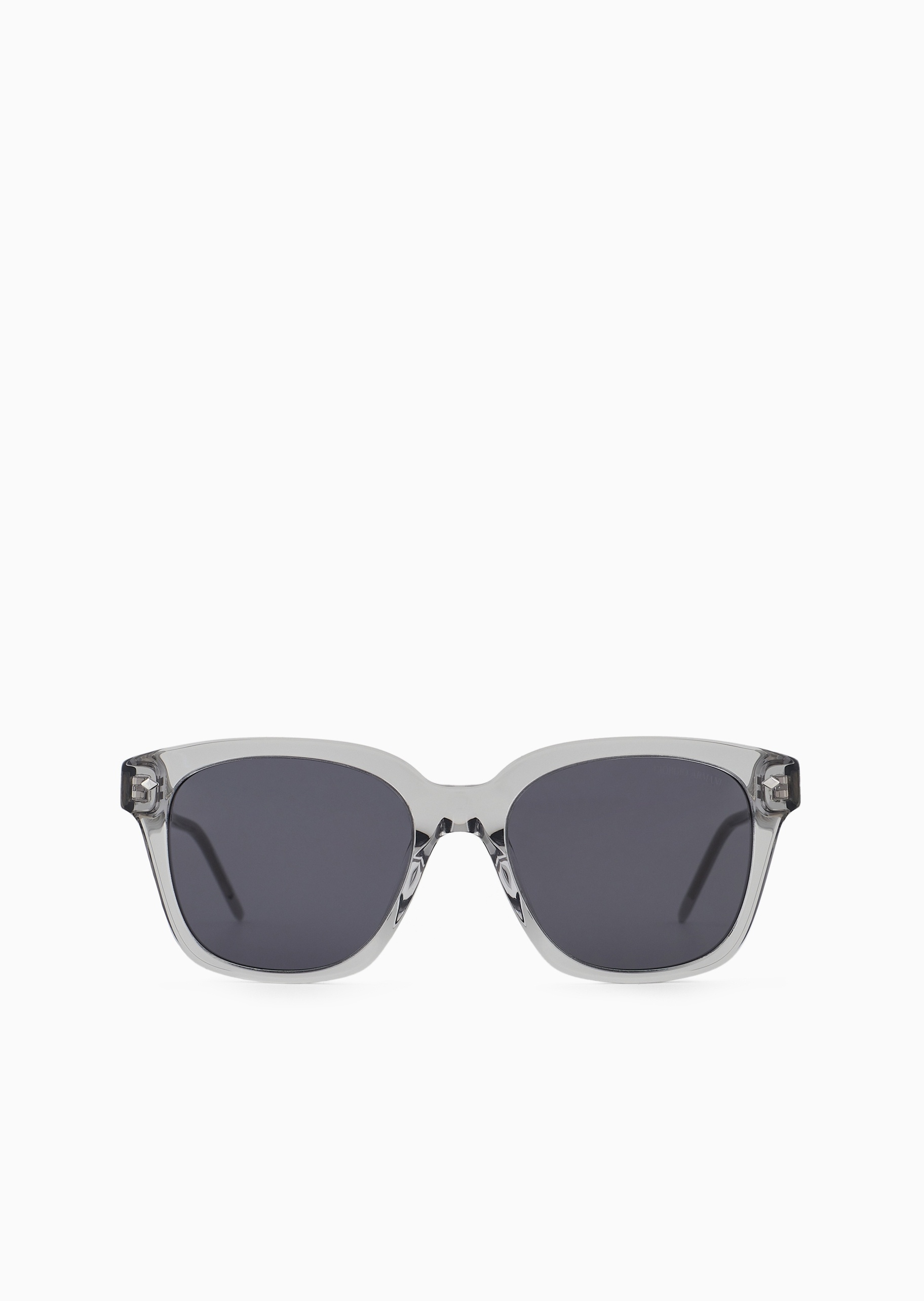 Giorgio Armani 女士透明粗框方形时尚潮流太阳眼镜