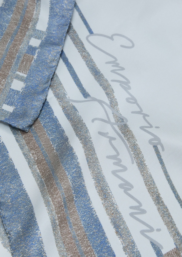 Emporio Armani 女士桑蚕丝披肩式正方形印花丝巾