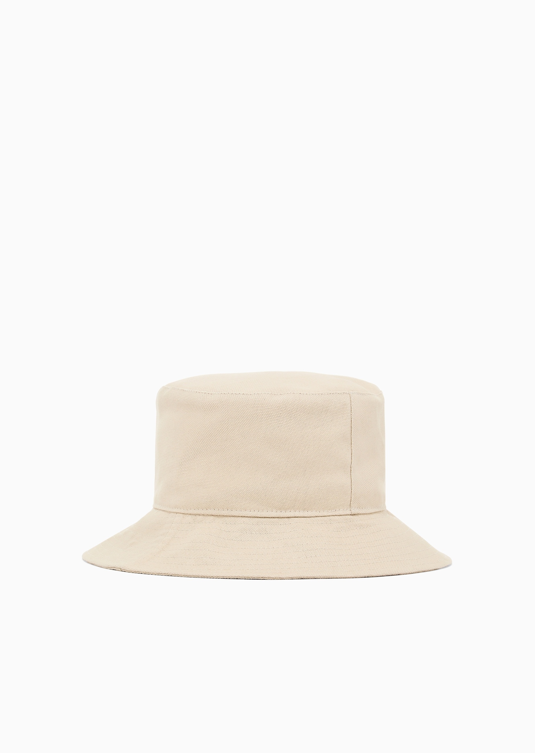 Emporio Armani 女士纯棉平顶宽檐镂空鹰标休闲钟形帽