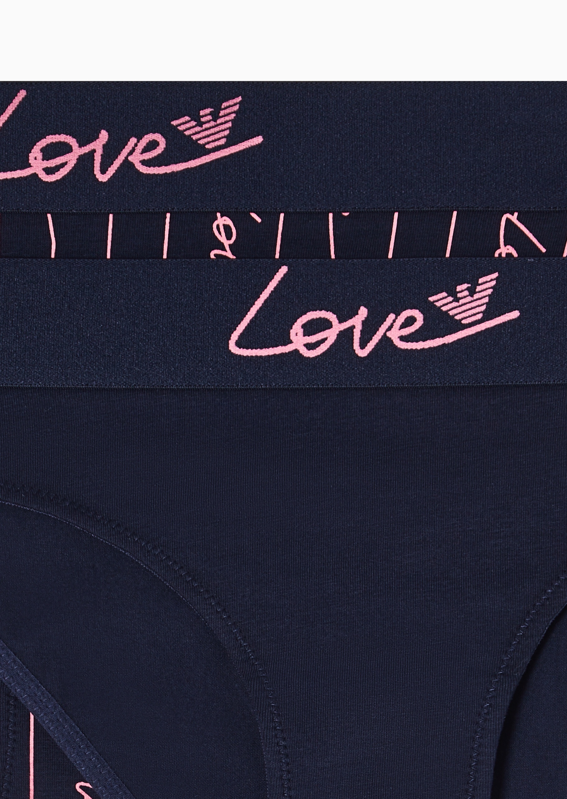 Emporio Armani 女士纯棉三角两条装性感内裤套装