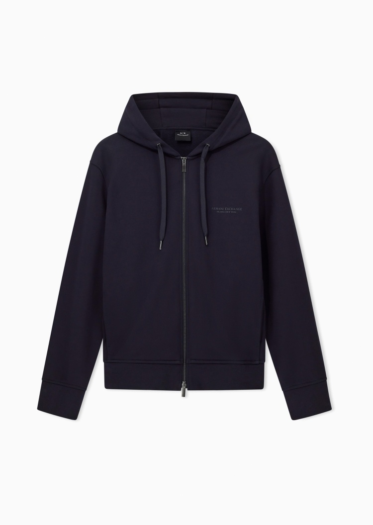 ARMANI EXCHANGE 男士拉链开衫卫衣连帽运动风夹克外套