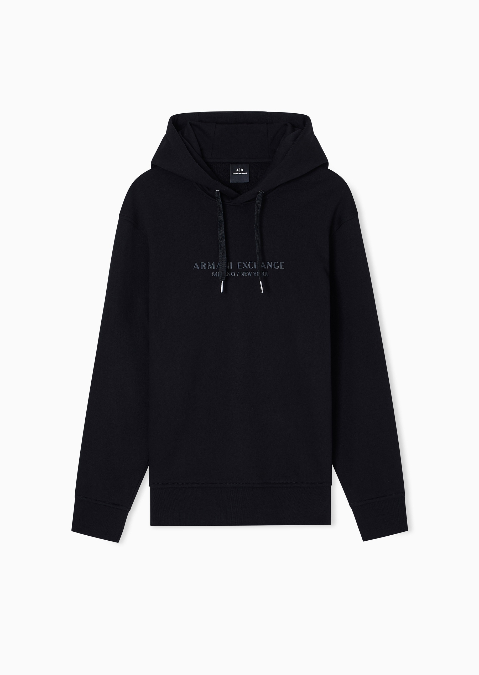ARMANI EXCHANGE 男士连帽套头宽松印花重磅运动风卫衣
