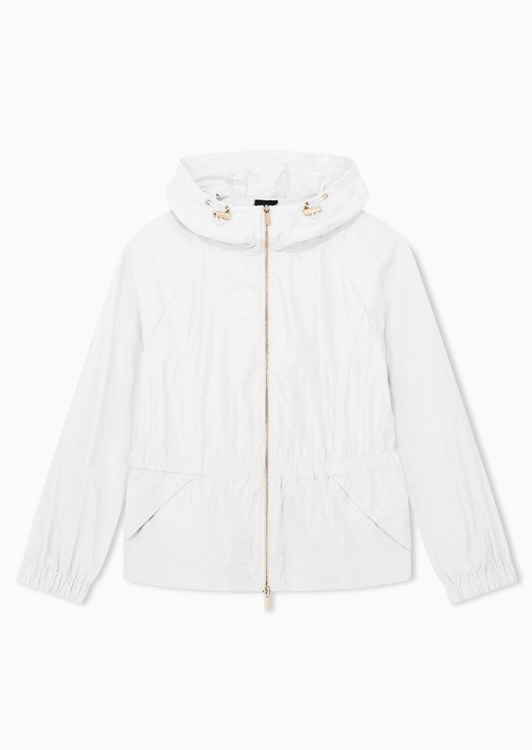 ARMANI EXCHANGE 女士长袖连帽拉链收腰户外休闲夹克