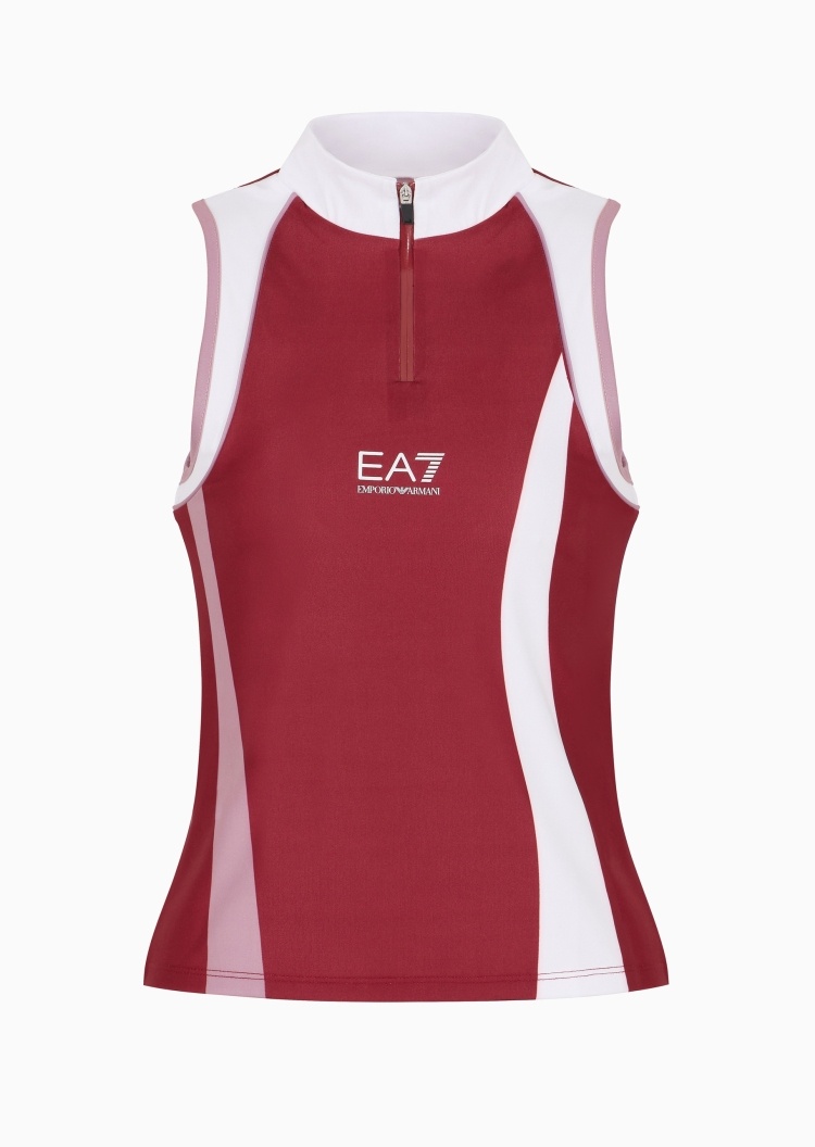 EA7 女士VENTUS 7弹力修身无袖网球背心