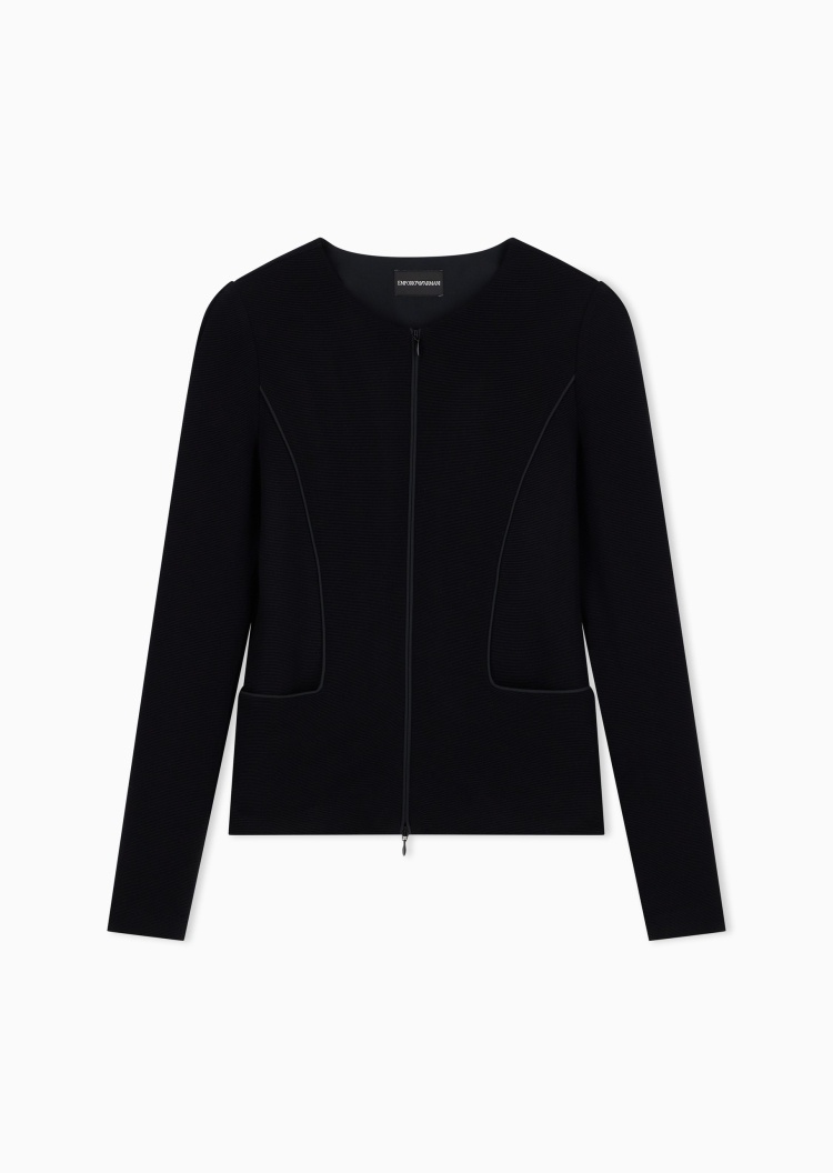 Emporio Armani 女士肌理感修身休闲西服西装外套