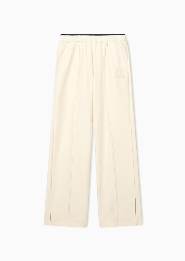 Emporio Armani 女士宽松长裤阔腿可外穿休闲简约家居睡裤