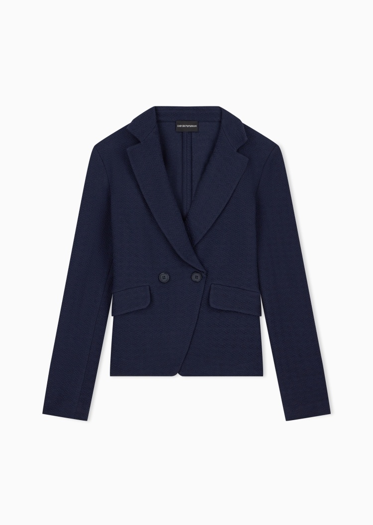 Emporio Armani 女士平驳领商务肌理感修身休闲西服西装外套