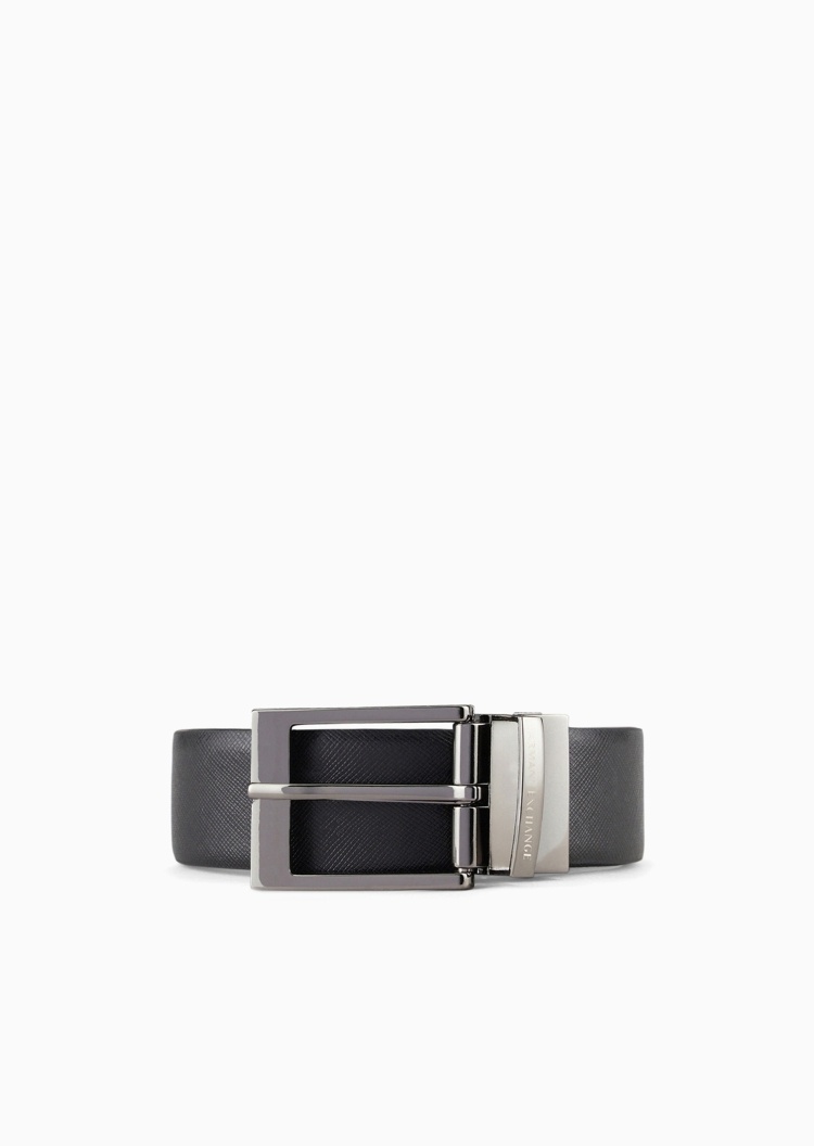 ARMANI EXCHANGE 男士双面两用休闲商务风针扣腰带