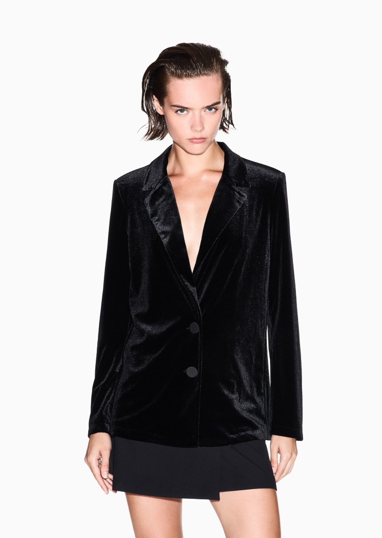ARMANI EXCHANGE 女士平驳领单排扣休闲西装西服外套