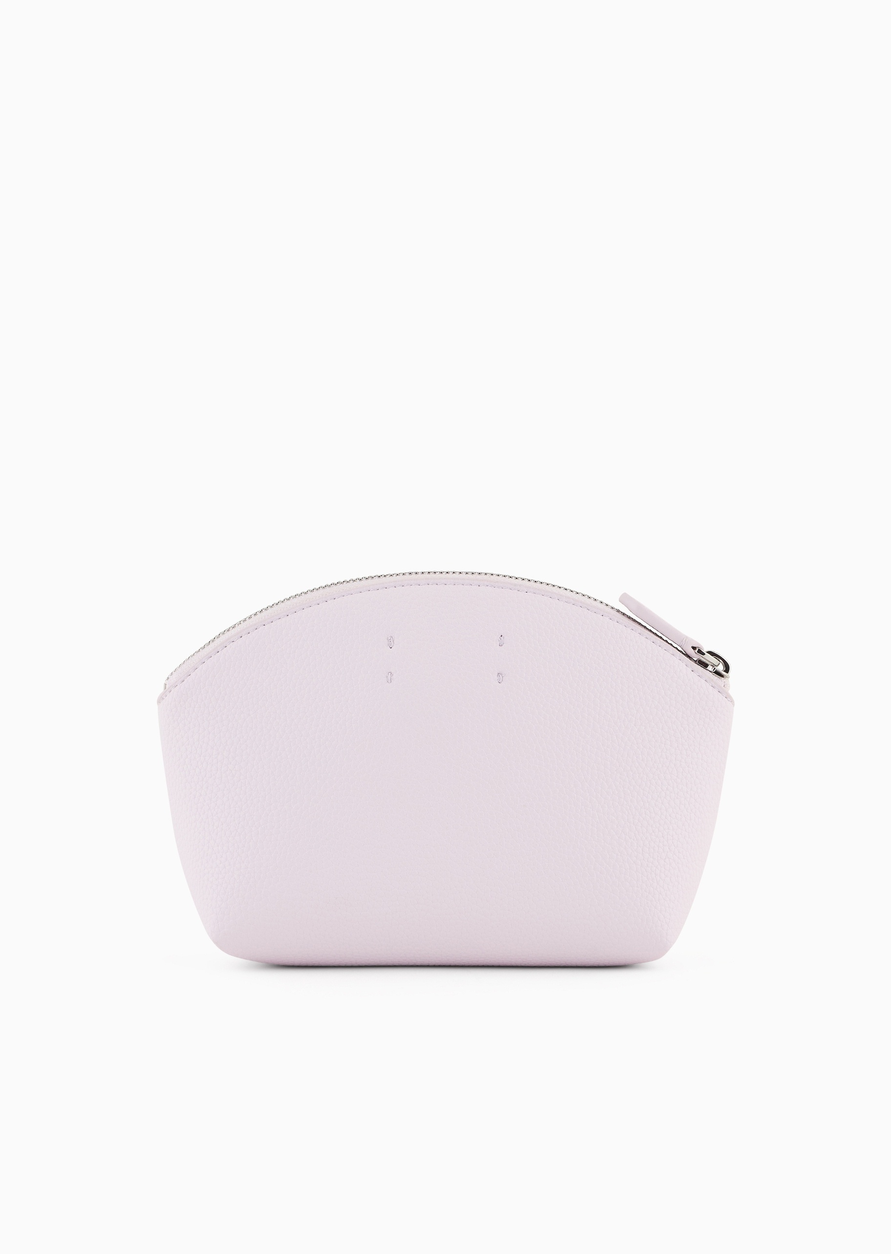Emporio Armani 女士迷你拉链鹿皮纹优雅纯色手拿化妆包