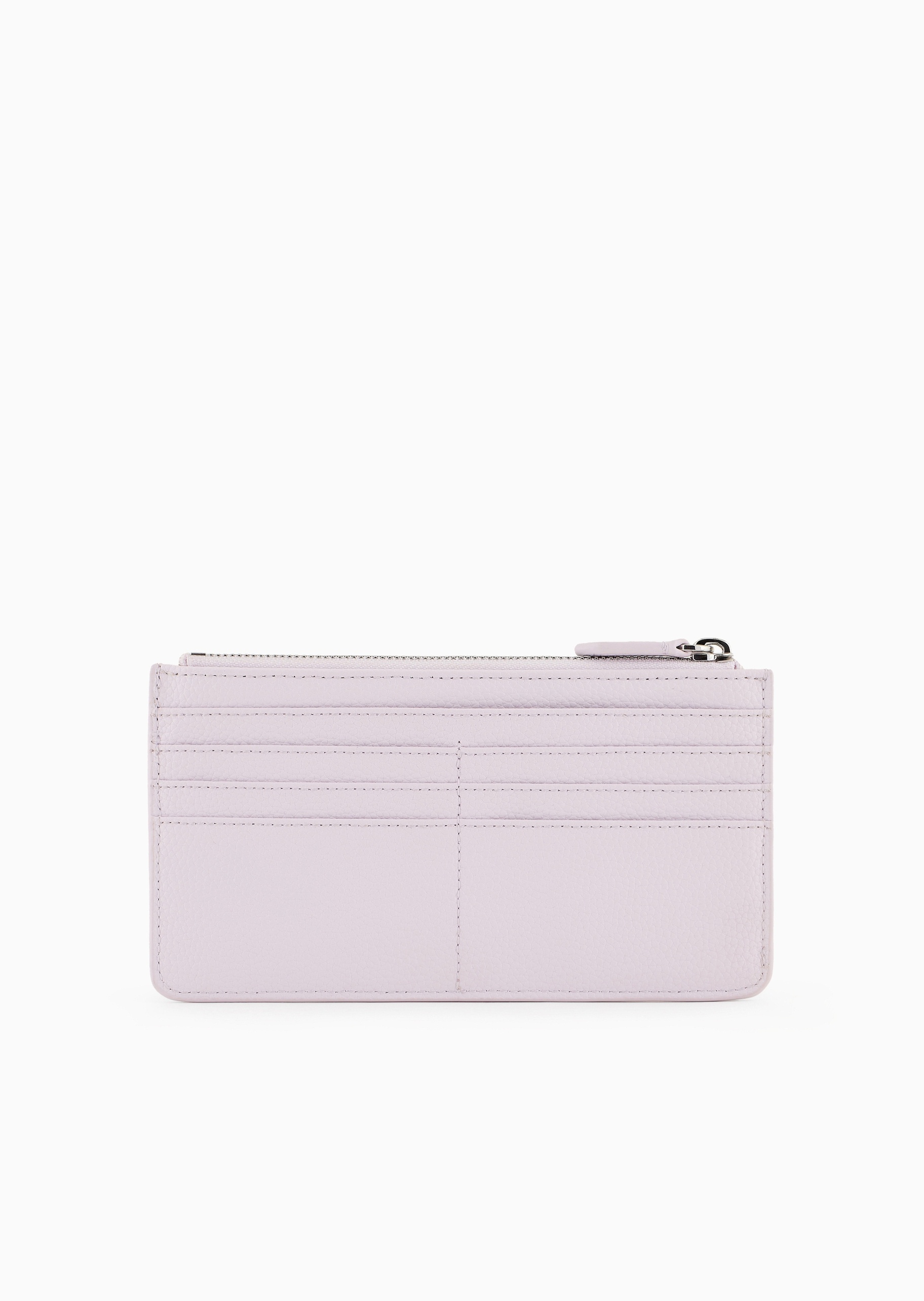 Emporio Armani 女士长款多卡位鹿皮纹纯色手拿卡夹