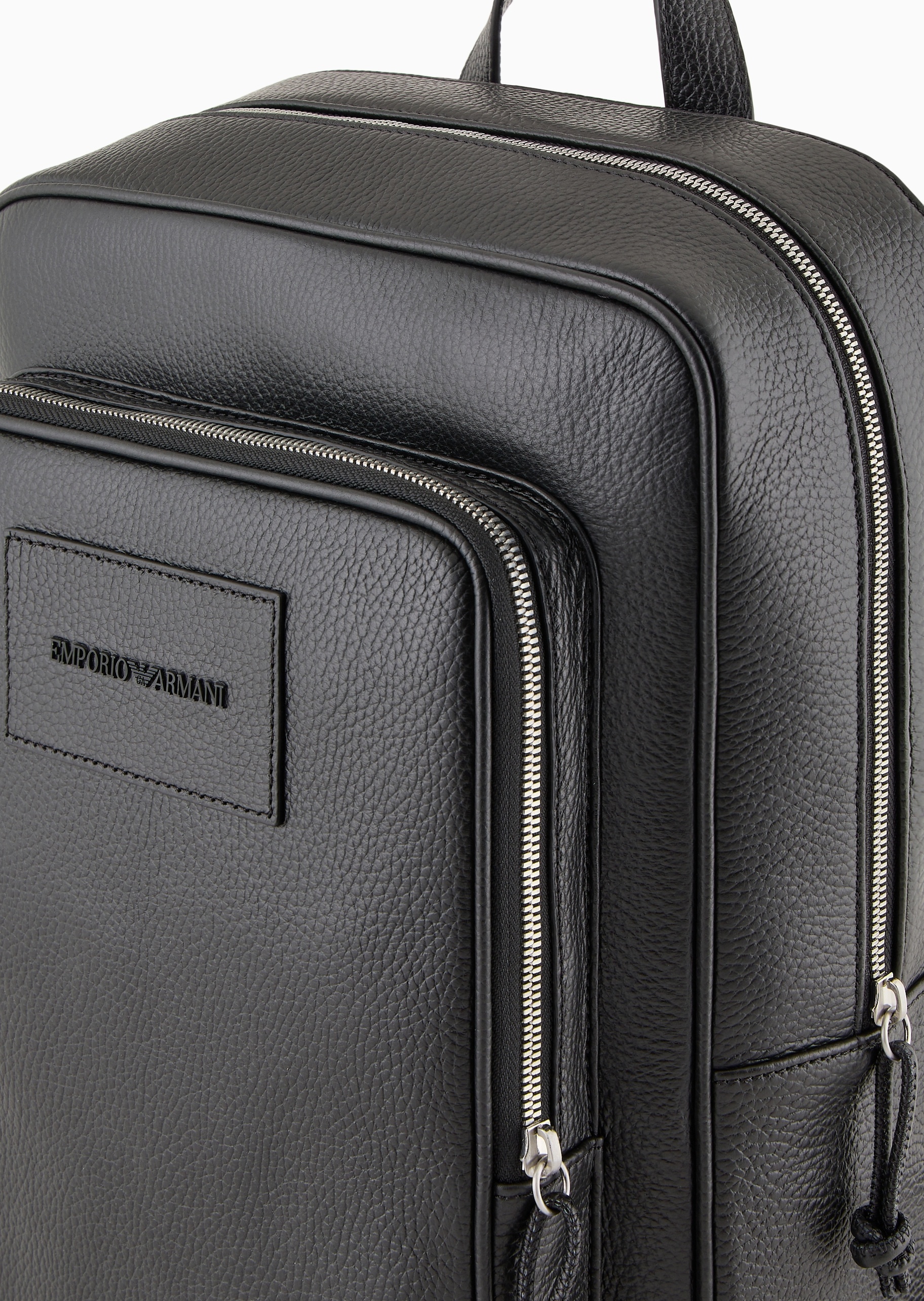 Emporio Armani 男士荔枝纹商务休闲通勤双肩公文包
