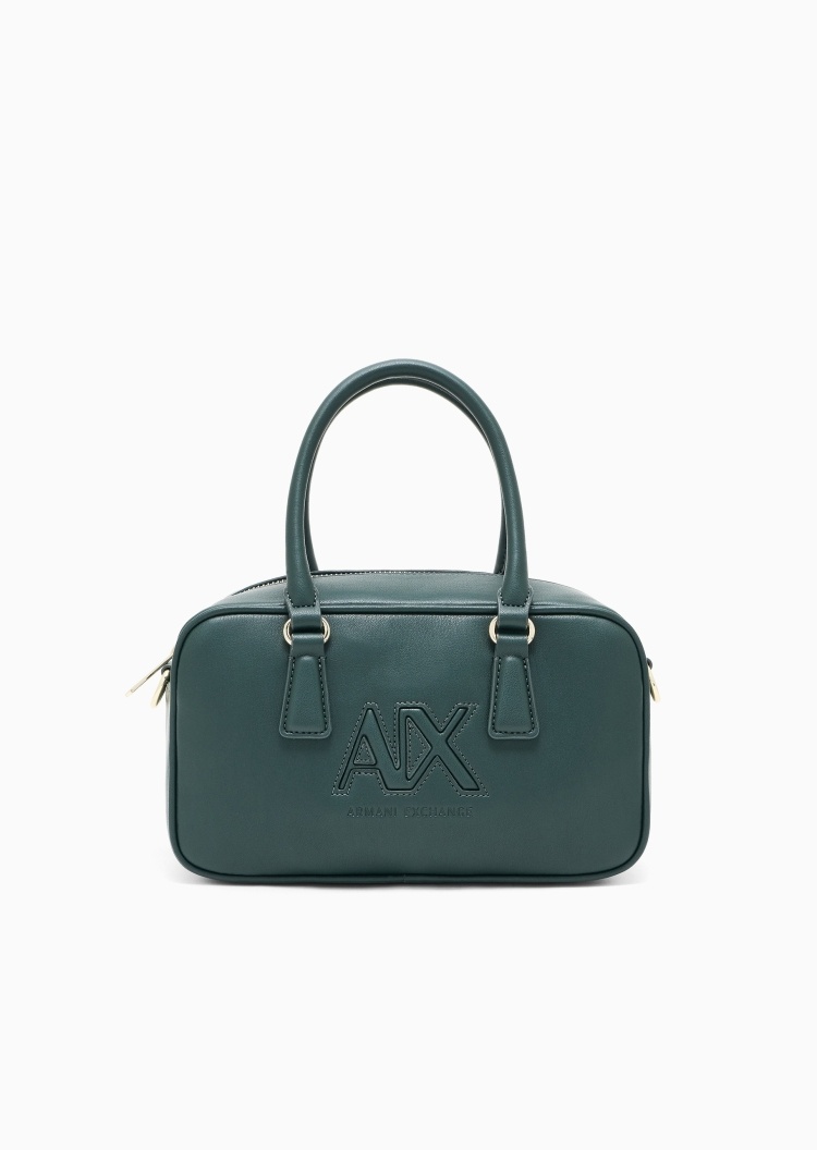 ARMANI EXCHANGE 女士拉链可拆肩带复古风单肩斜挎手提包