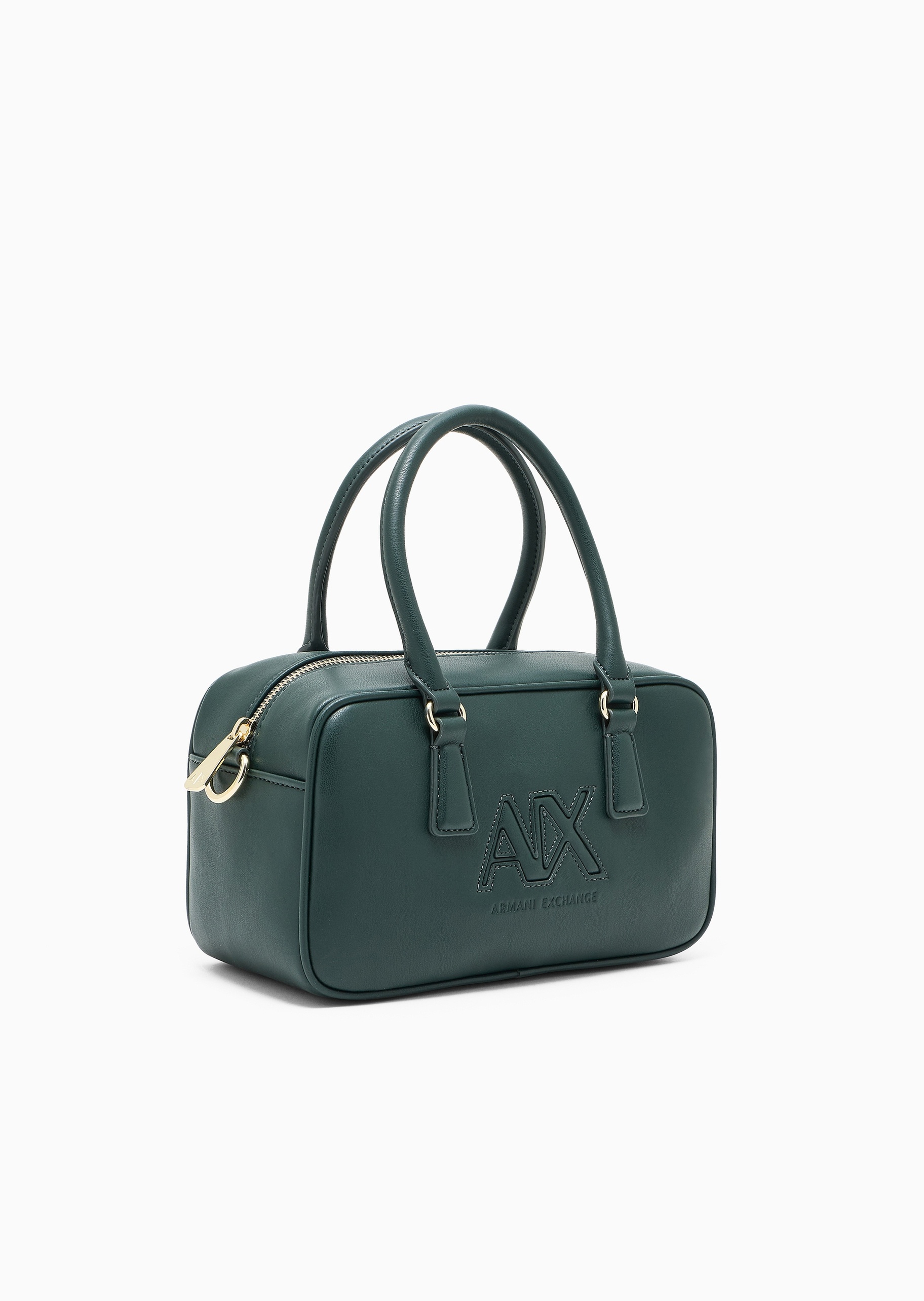 ARMANI EXCHANGE 女士拉链可拆肩带复古风单肩斜挎手提包
