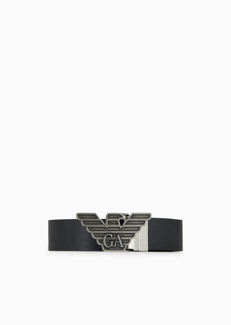 Emporio Armani 男士针扣双面两用可替换带扣腰带套装