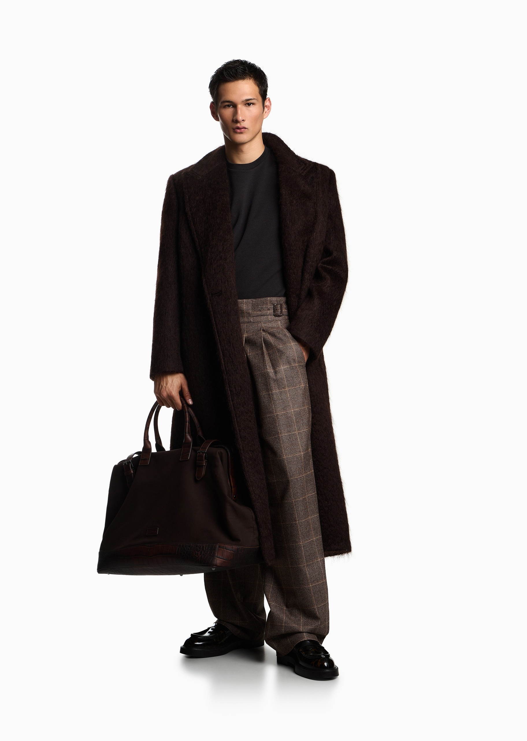 Emporio Armani 男士全棉合身短袖圆领正肩重磅T恤衫