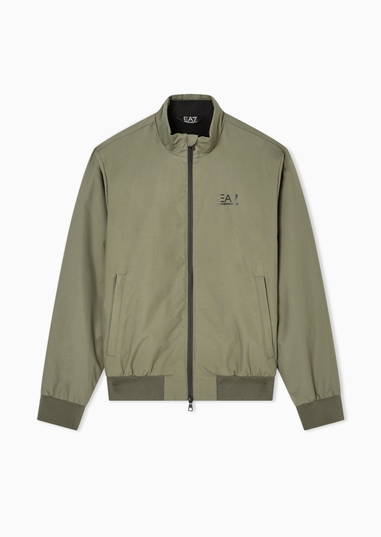 EA7 男士立领轻薄印花工装夹克棉服外套