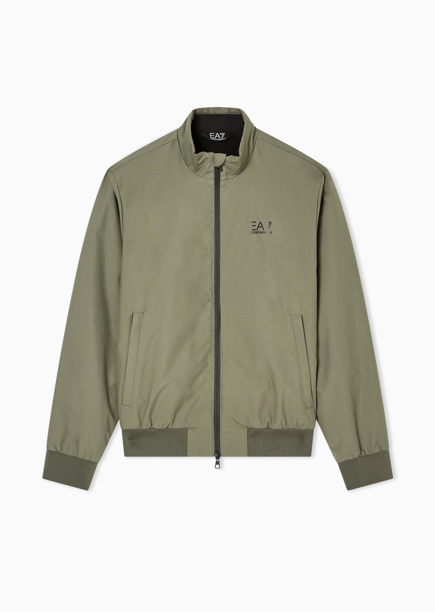EA7 男士立领轻薄印花工装夹克棉服外套