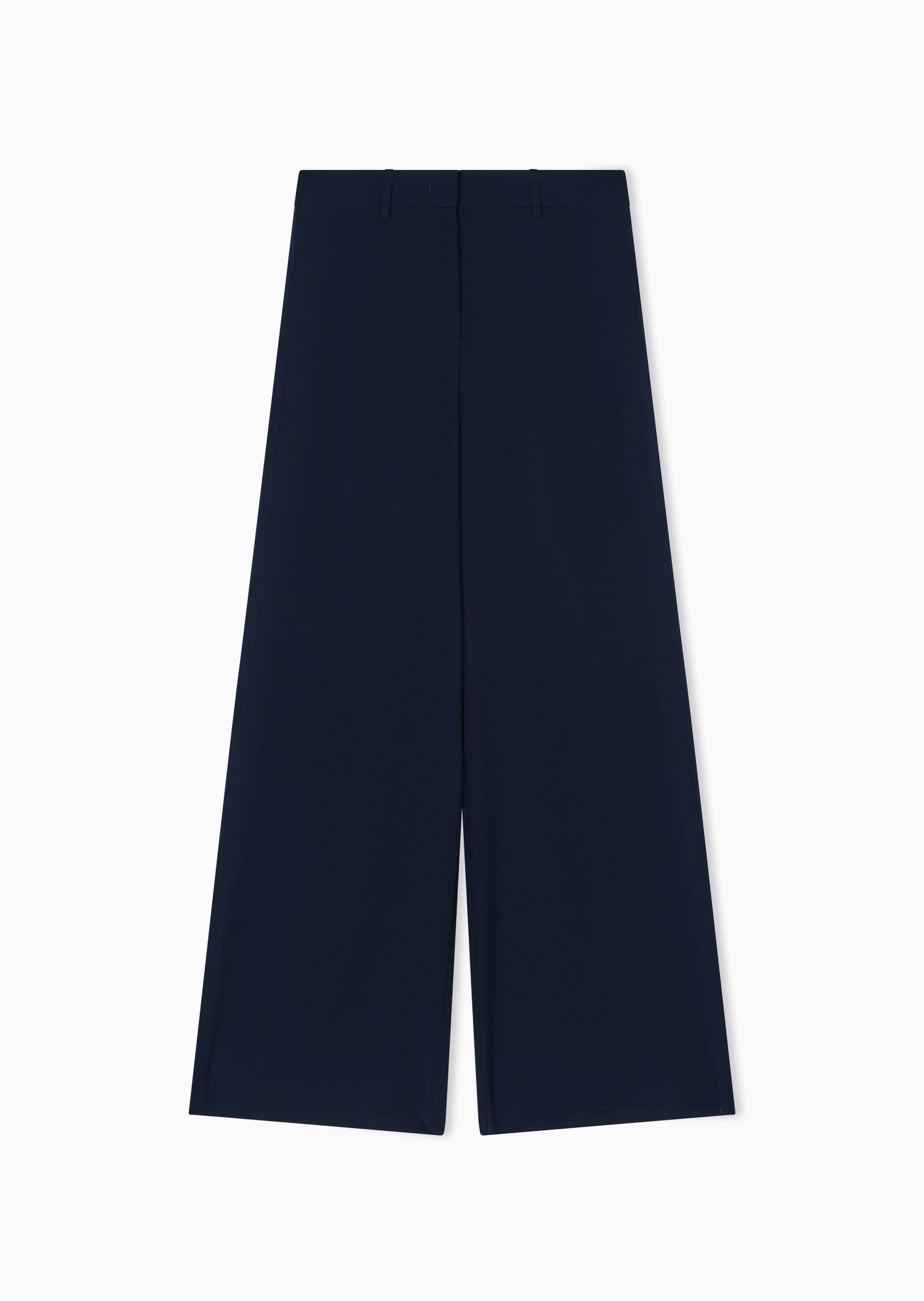 Giorgio Armani 女士宽松长款阔腿垂感纯色休闲裤