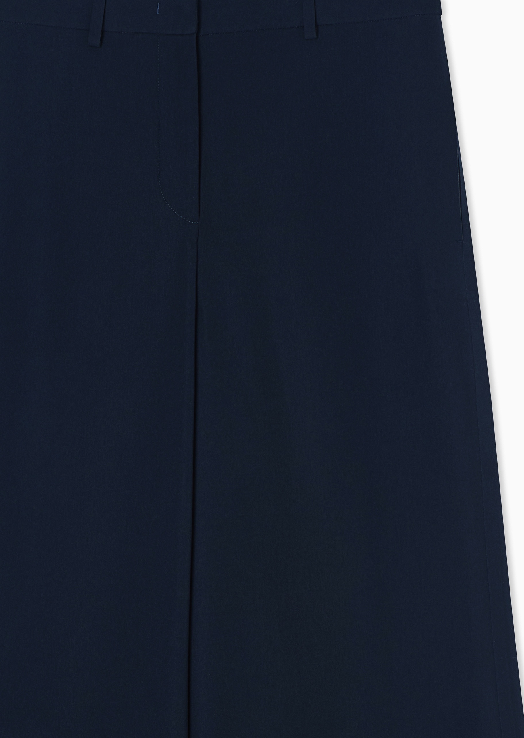 Giorgio Armani 女士宽松长款阔腿垂感纯色休闲裤