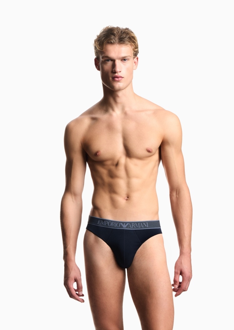 Emporio Armani 男士纯棉弹力三角礼物性感轻奢内裤