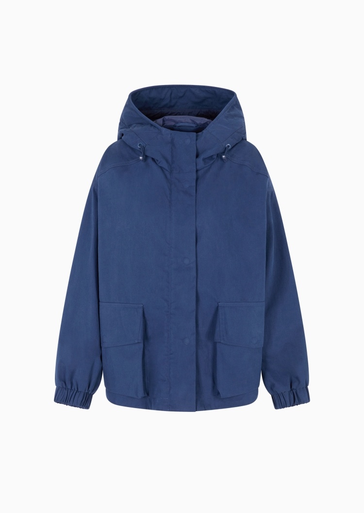 Emporio Armani 女士连帽宽松工装机能休闲夹克外套
